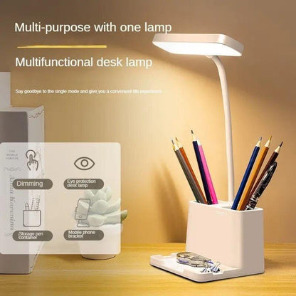 LED Table Lamp with Pen Holder