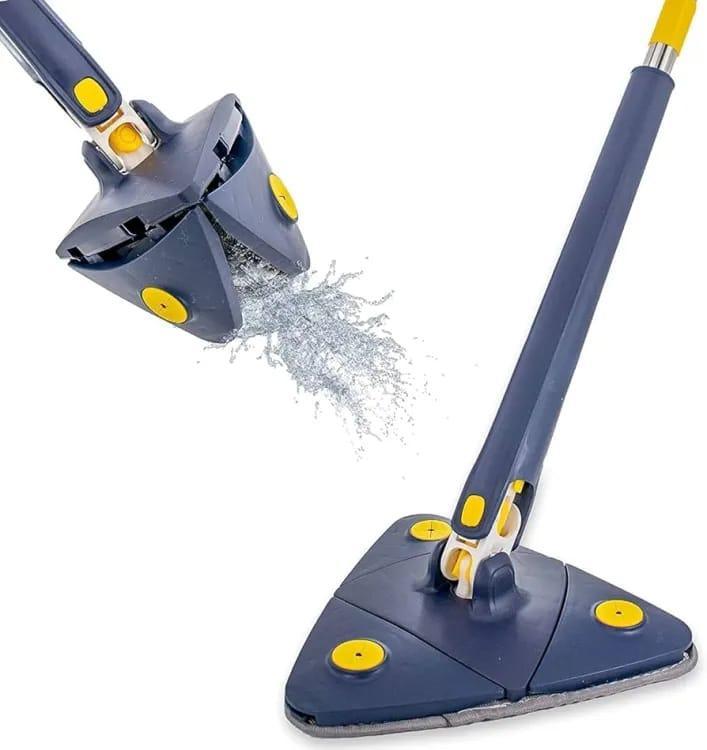 Triangle-shaped blue steel mop