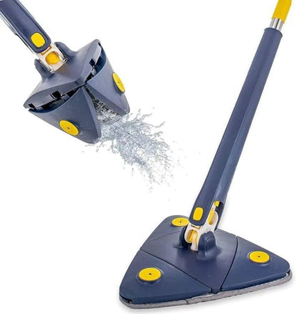 Triangle-shaped blue steel mop