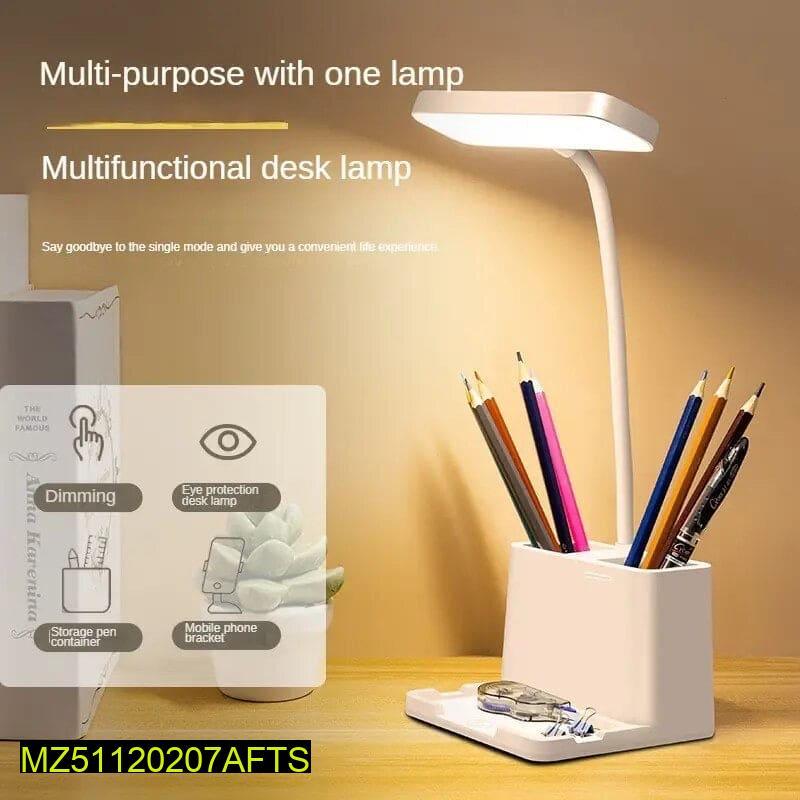 LED Table Lamp with Pen Holder