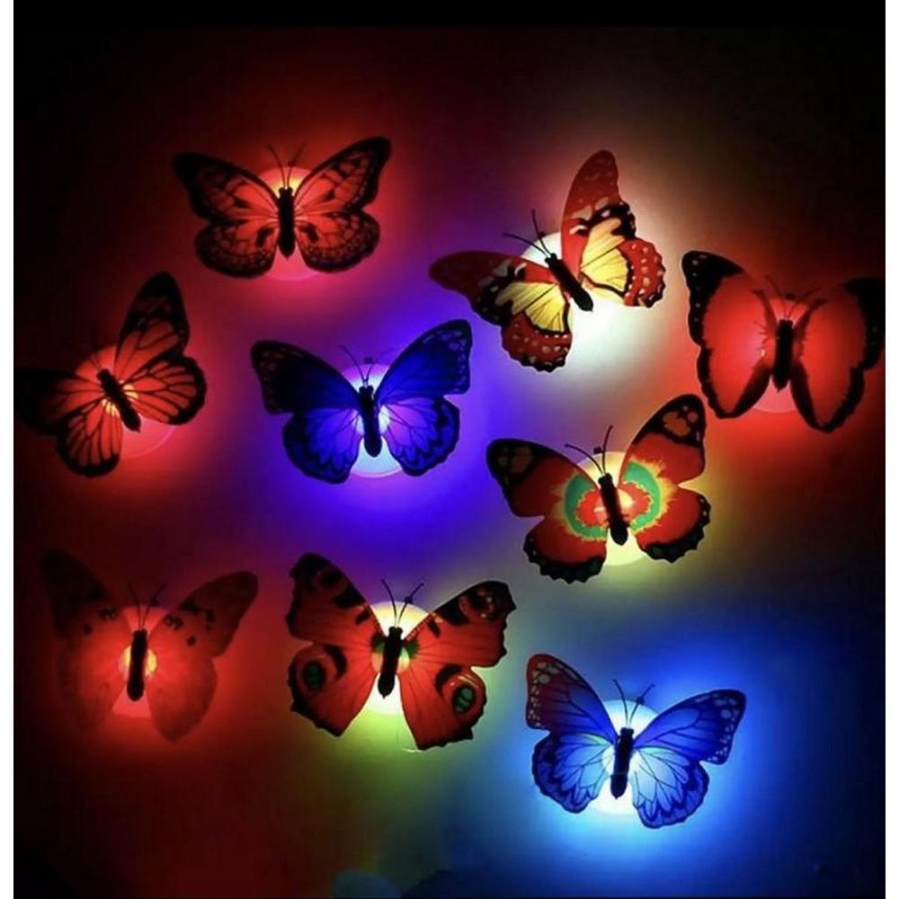 Colorful LED butterfly lights