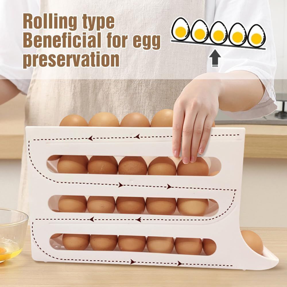 Revolutionize Egg Storage with the Automatic Roll Egg Dispenser