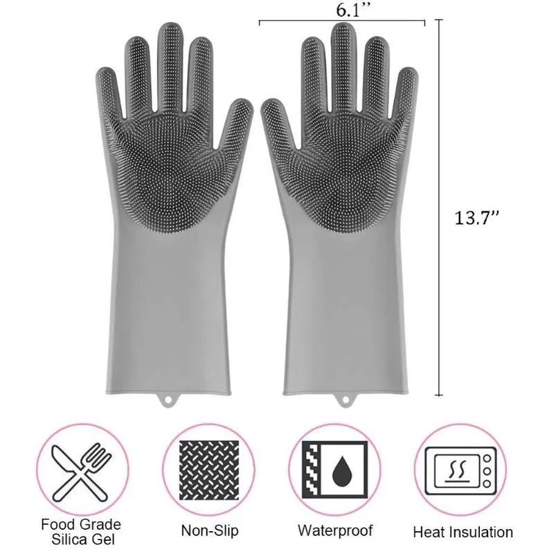 Silicone Washing Gloves