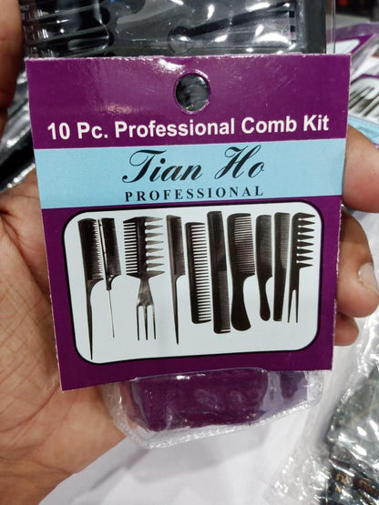 Professional Salon Hair Comb Set-pack of 10