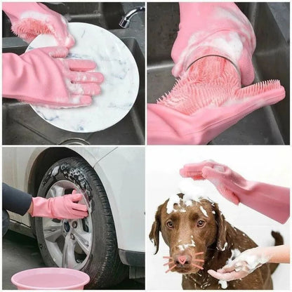 Silicone Washing Gloves