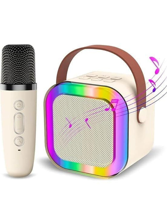 Dual microphone karaoke speaker