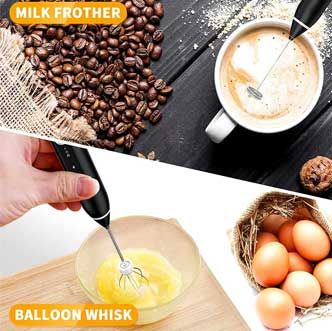 2 in 1 Electric Rechargeable Coffee Beater and Milk Frother