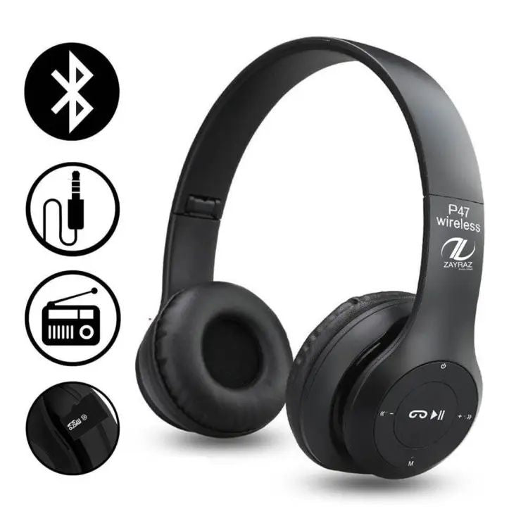 P47 Wireless Bluetooth Foldable Headphone