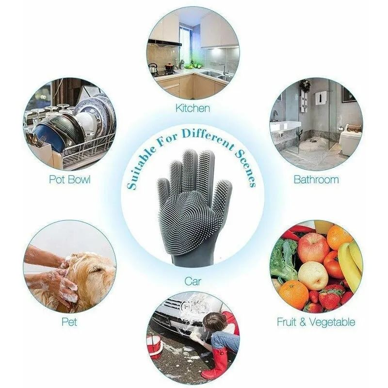 Silicone Washing Gloves