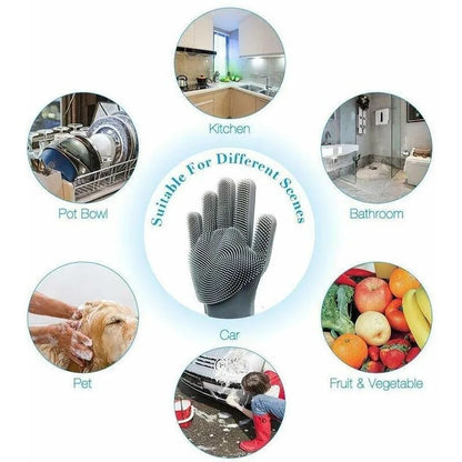 Silicone Washing Gloves