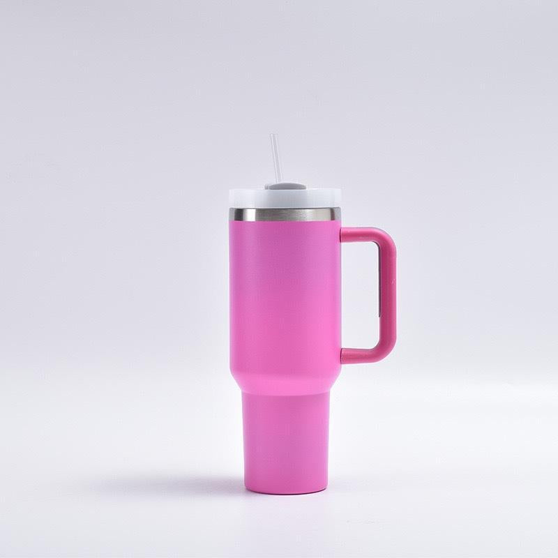 Reusable tumbler with straw