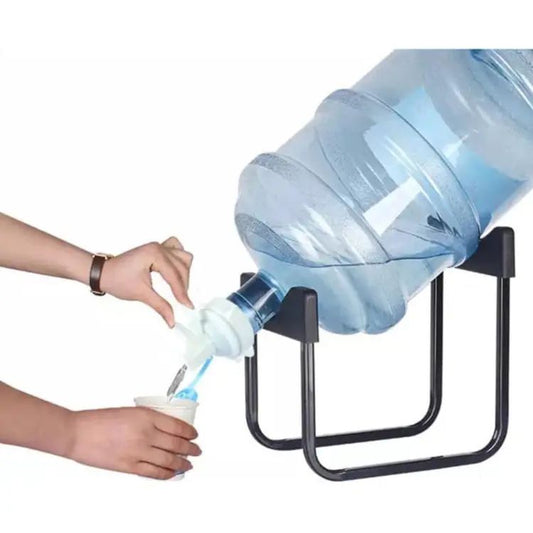 Collapsible Water Bottle Rack with Dispenser Valve