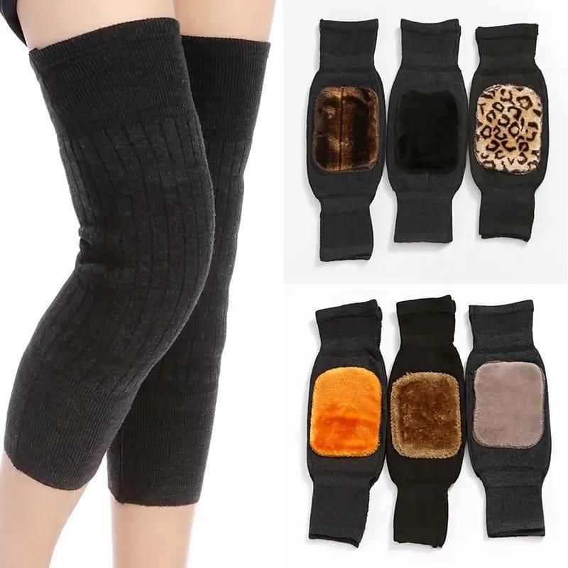 Winter wool knee pad