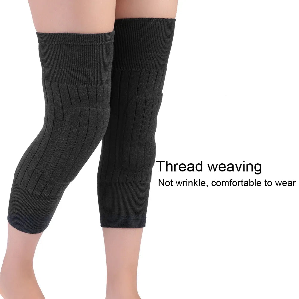 Warm wool knee support pad