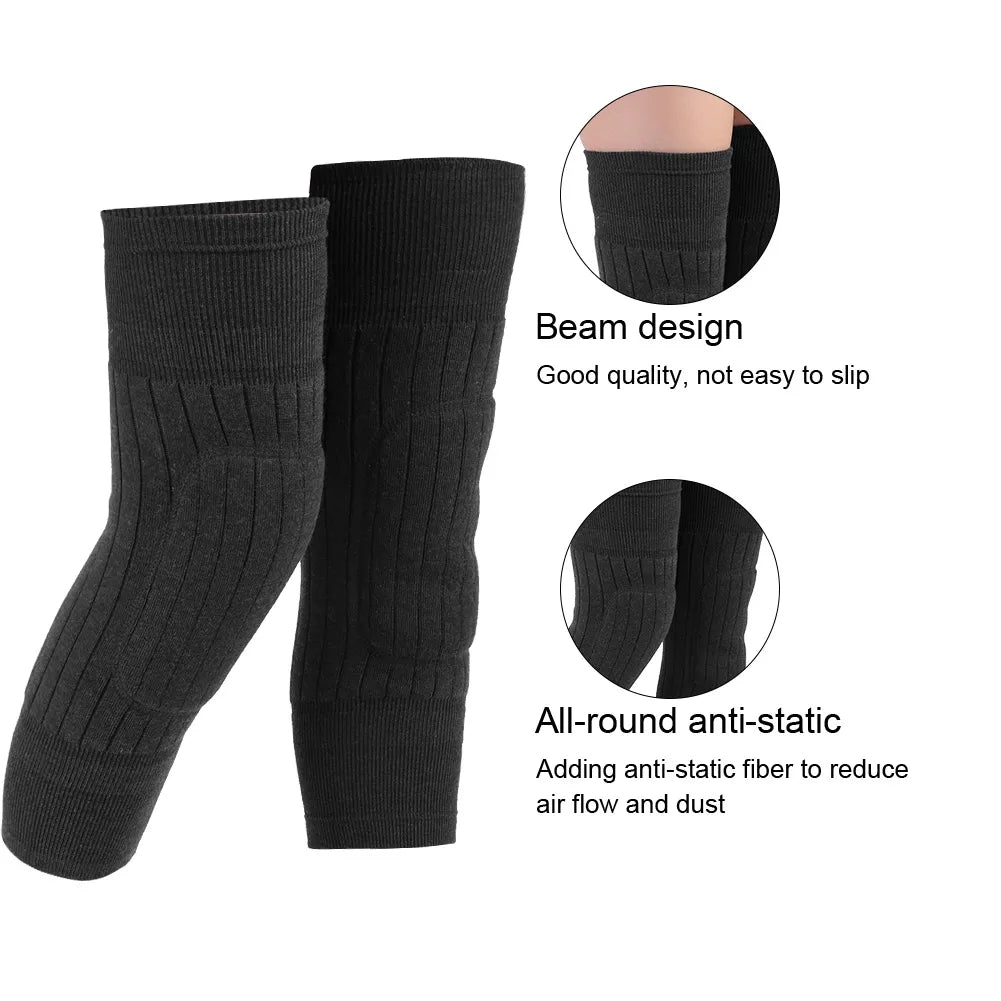 Soft wool knee pad