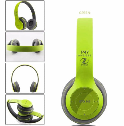 P47 Wireless Bluetooth Foldable Headphone